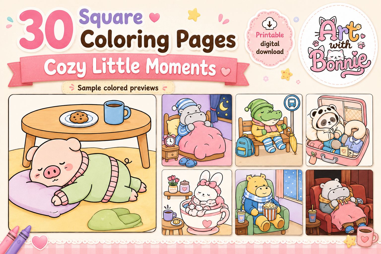 Cozy Little Animals Lazy Moments Cutie