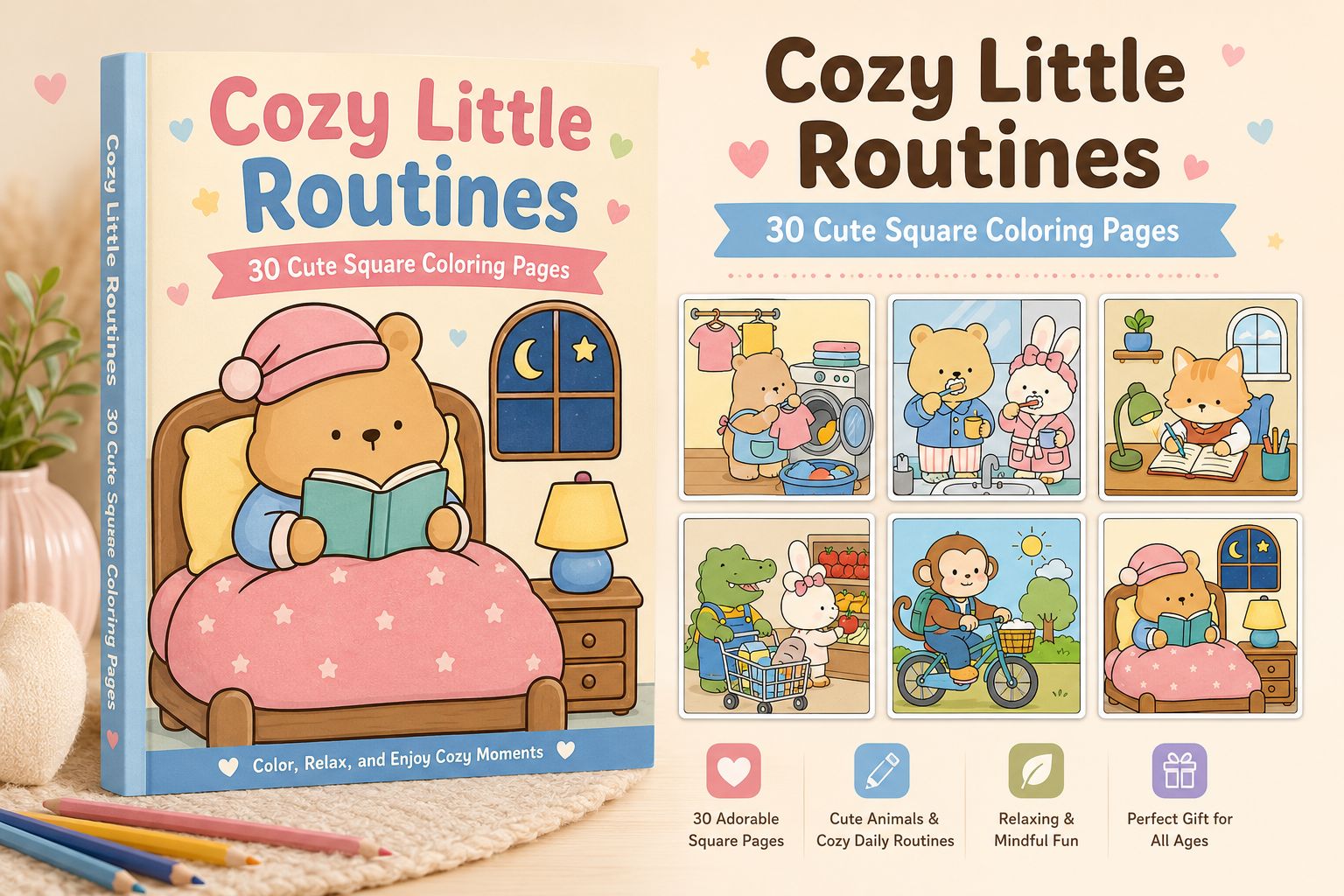 Cozy Animals Little Routines Baby Cutie